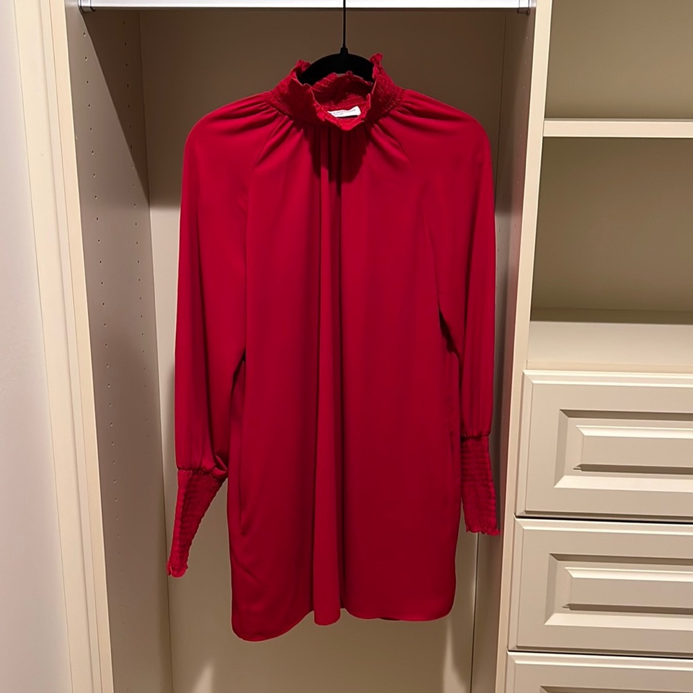 Amanda Uprichard Red Noemi Mini Dress L
